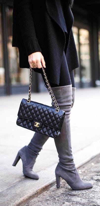 FIRST COPY CHANEL PARIS LAMBSKIN DOUBLE FLAP SHOULDER BAG - Image 5