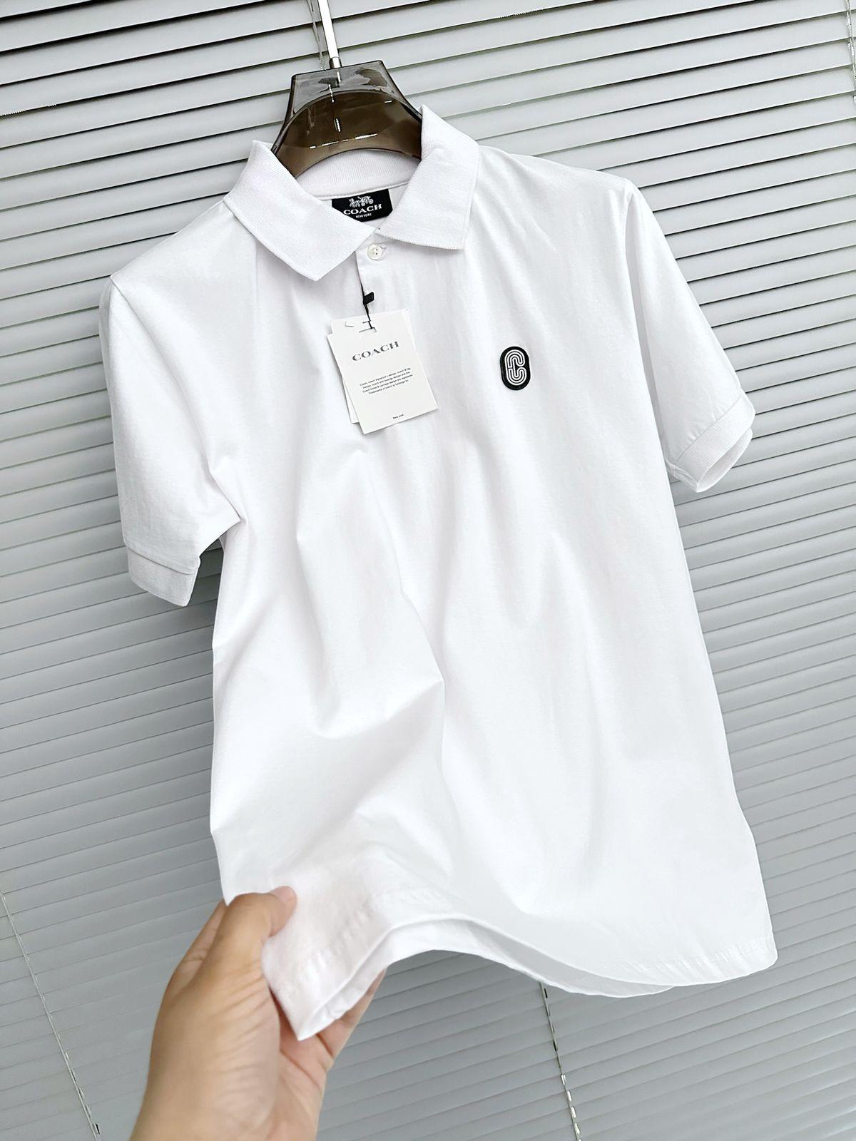 FIRST COPY COACH IMPORTED QUALITY EXCLUSIVE POLO TEES - Image 4