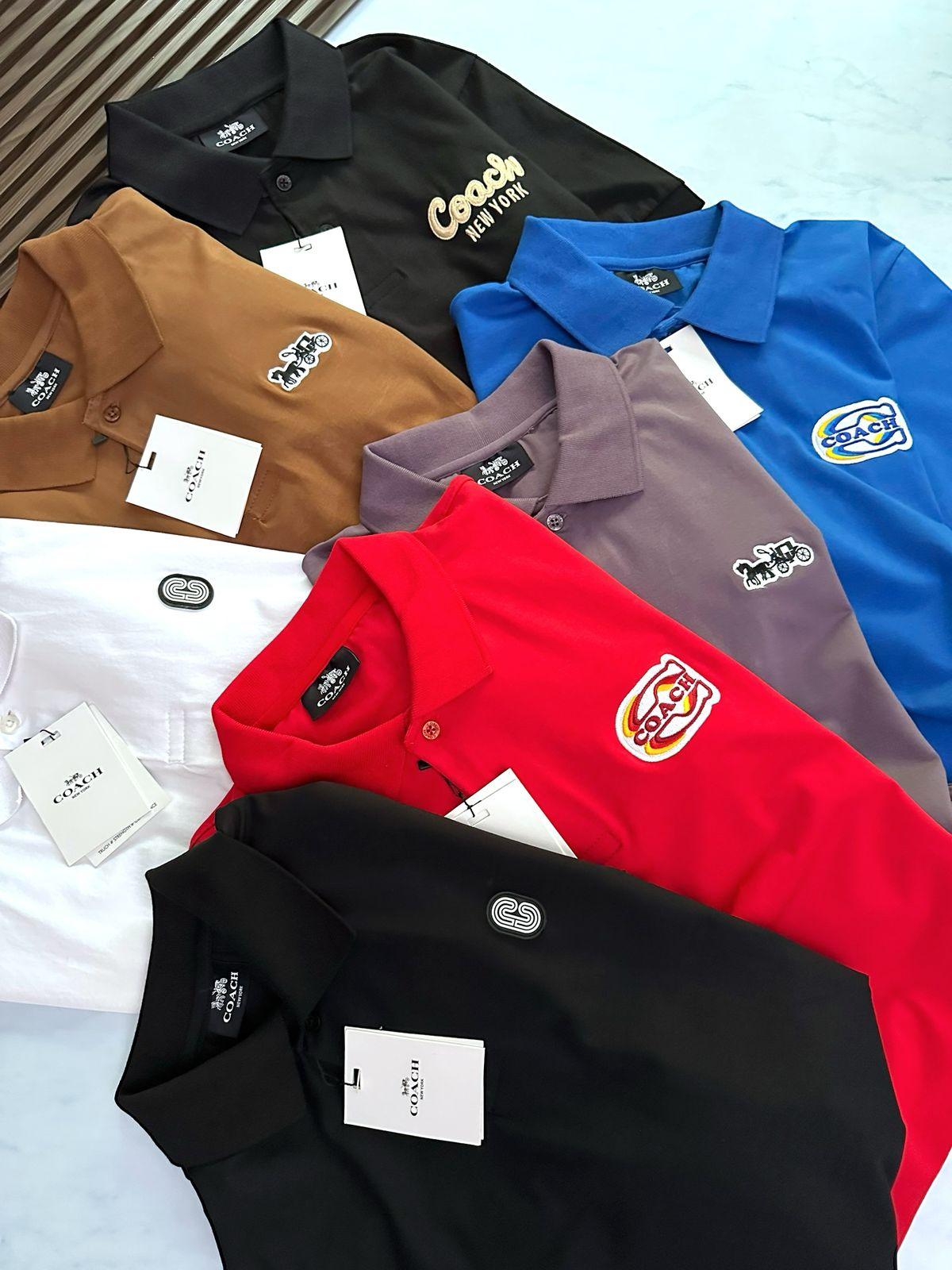 FIRST COPY COACH IMPORTED QUALITY EXCLUSIVE POLO TEES - Image 7