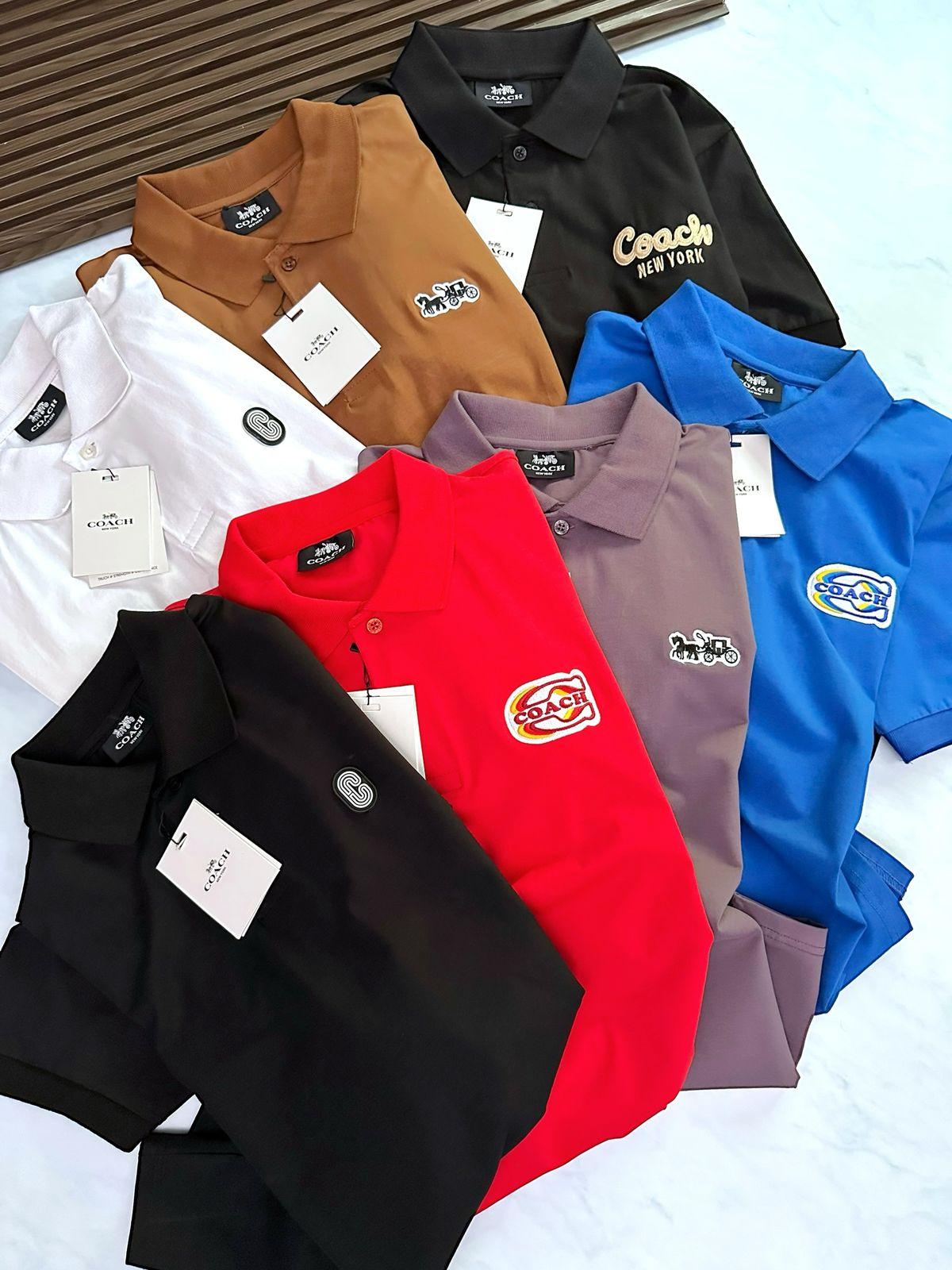 FIRST COPY COACH IMPORTED QUALITY EXCLUSIVE POLO TEES