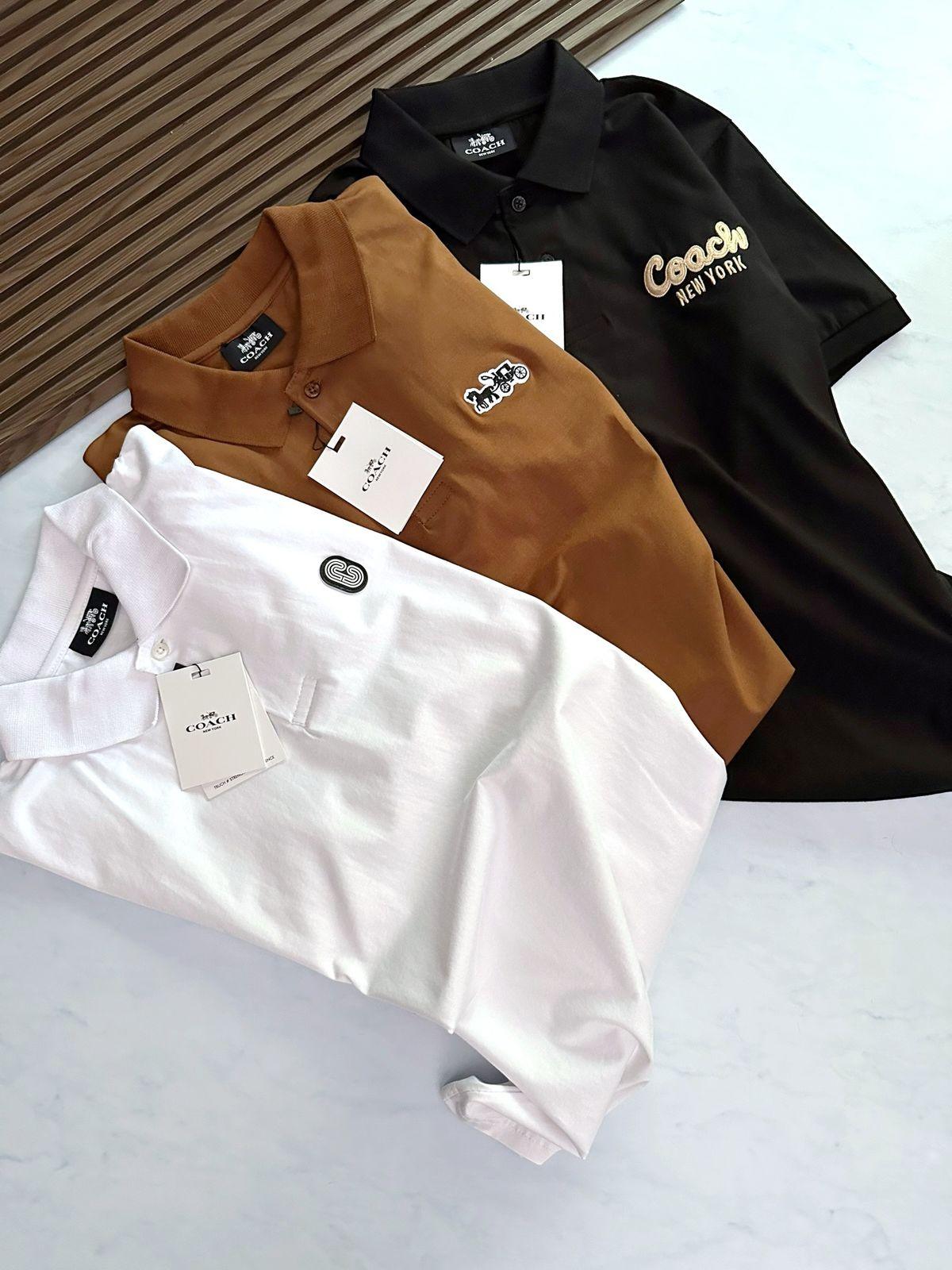 FIRST COPY COACH IMPORTED QUALITY EXCLUSIVE POLO TEES - Image 10