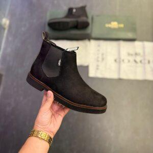 FIRST COPY COACH SUEDE CHELSEA BOOTS FOR MEN
