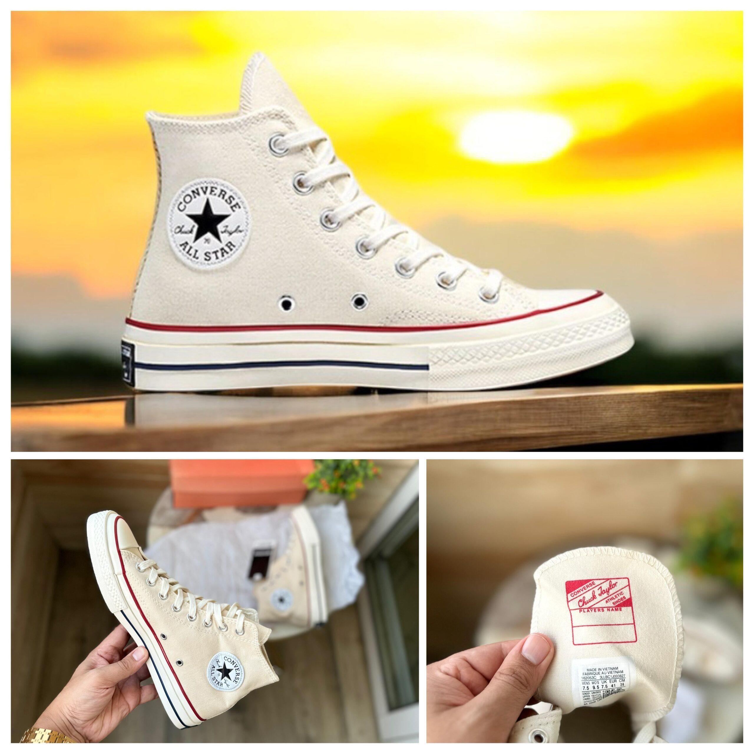 FIRST COPY CONVERSE CHUCK 70 MID TRIPLE WHITE - Image 2