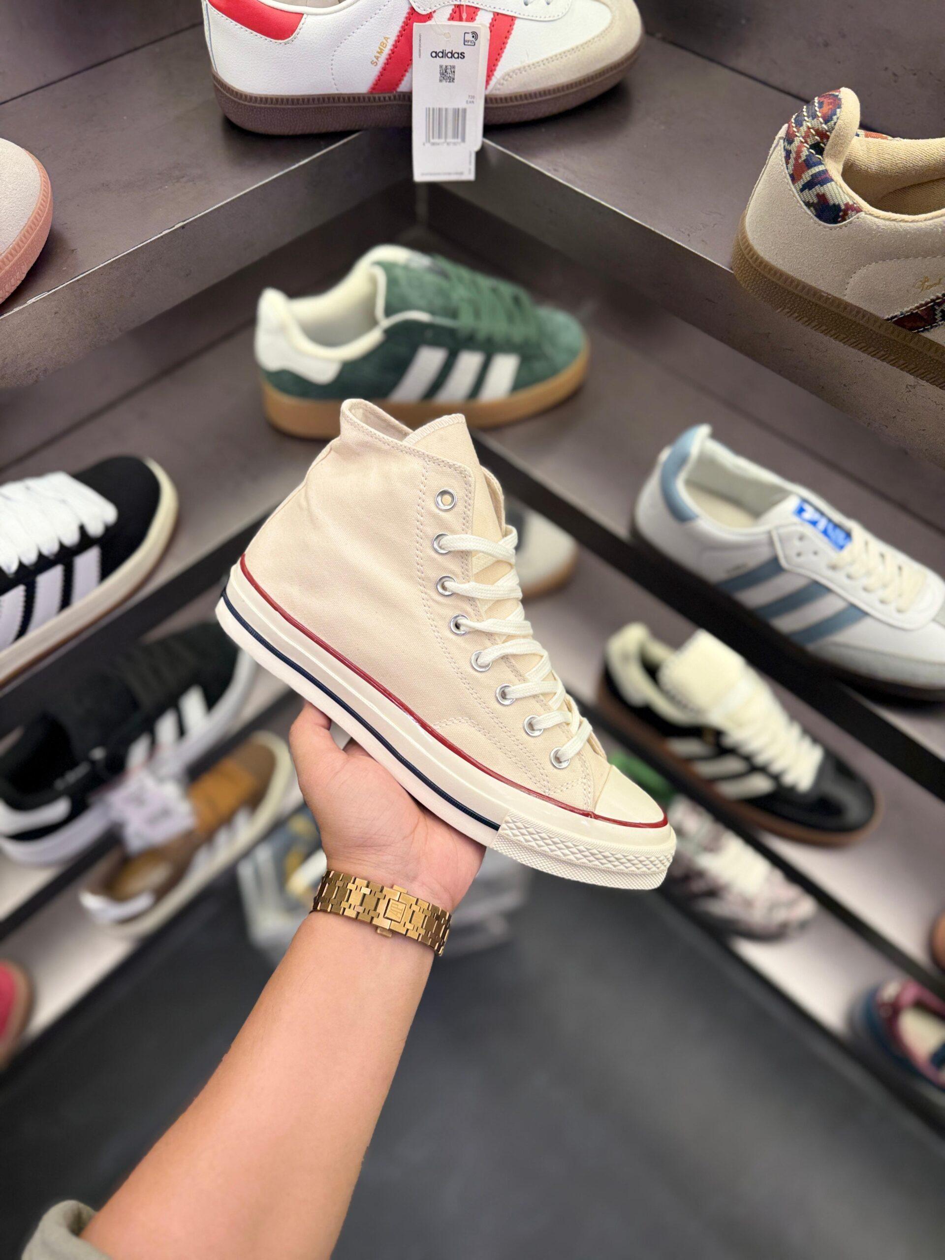 FIRST COPY CONVERSE CHUCK 70 MID TRIPLE WHITE - Image 6