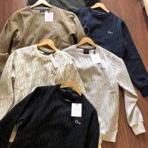 FIRST COPY DIOR IMPORTED COTTON FLEECE ROUND NECK SWEATSHIRT