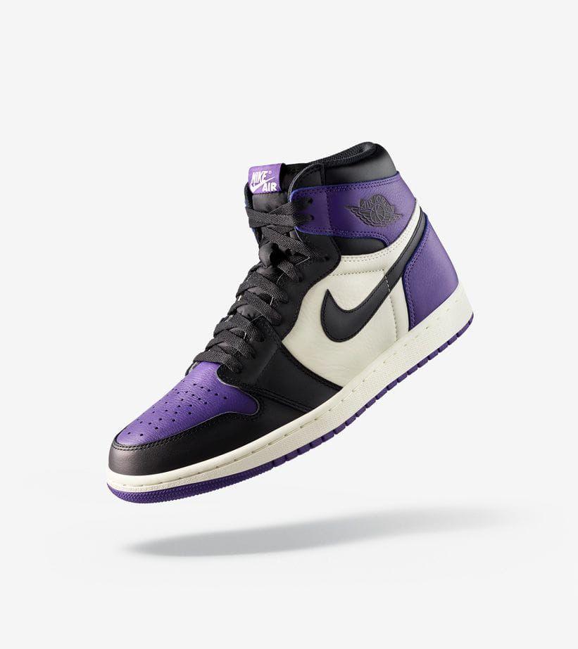 FIRST COPY Jordan Retro 1 Court Purple 2.0 For Men - Image 2