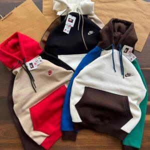 FIRST COPY NIKE 3-Thread cotton fleece hoodie