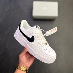 FIRST COPY NIKE AIRFORCE ONE WHITE BLACK SWOOSH