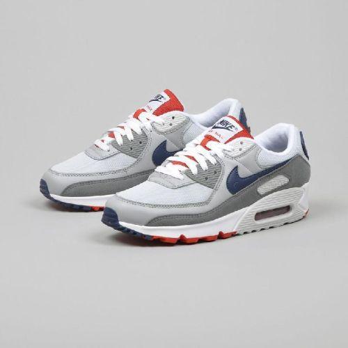 FIRST COPY NIKE AIRMAX 90 WHITE BLUE GREY FOR MEN - Image 3