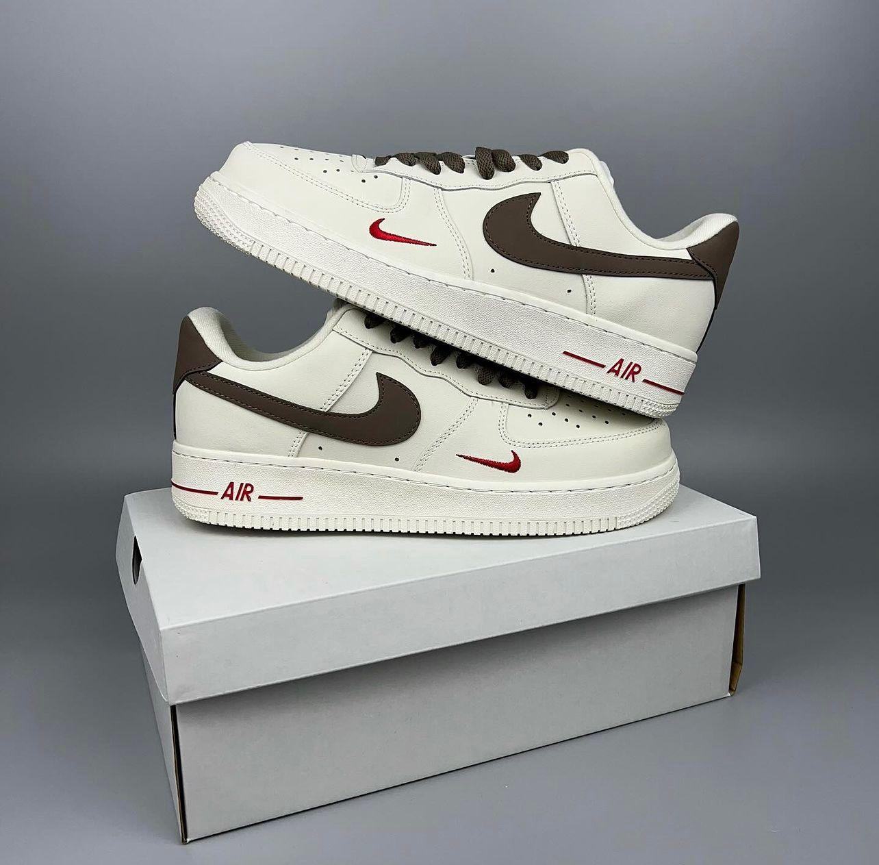 FIRST COPY Nike Airforce 1 low 07 PRM Brown For Men - Image 5