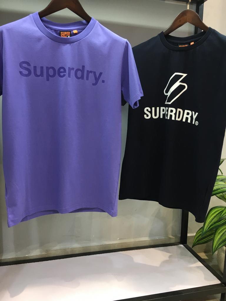 FIRST COPY SUPERDRY COTTON LYCRA CREW NECK T-SHIRT