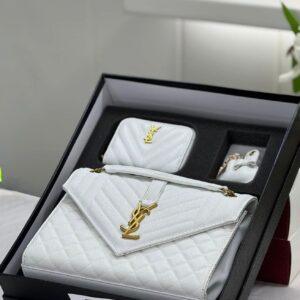 FIRST COPY YSL SAINT LAURENT WHITE BAG