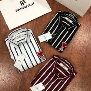 FIRST COPY AMI PARIS STOCK COTTON PREMIUM SHIRT