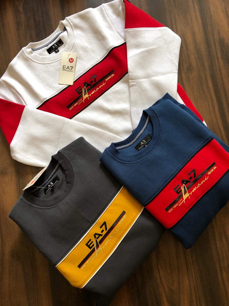 FIRST COPY ARMANI PREMIUM QUALITY ROUND NECK SWEATSHIRT - Image 10