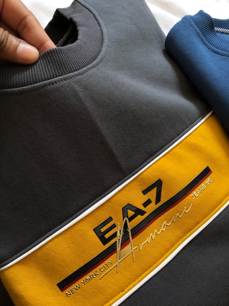 FIRST COPY ARMANI PREMIUM QUALITY ROUND NECK SWEATSHIRT - Image 6