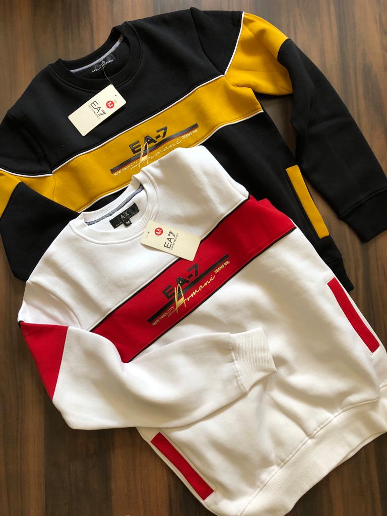 FIRST COPY ARMANI PREMIUM QUALITY ROUND NECK SWEATSHIRT - Image 9