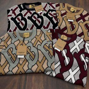 FIRST COPY BURBERRY EXCLUSIVE ROUND NECK SWEATERS