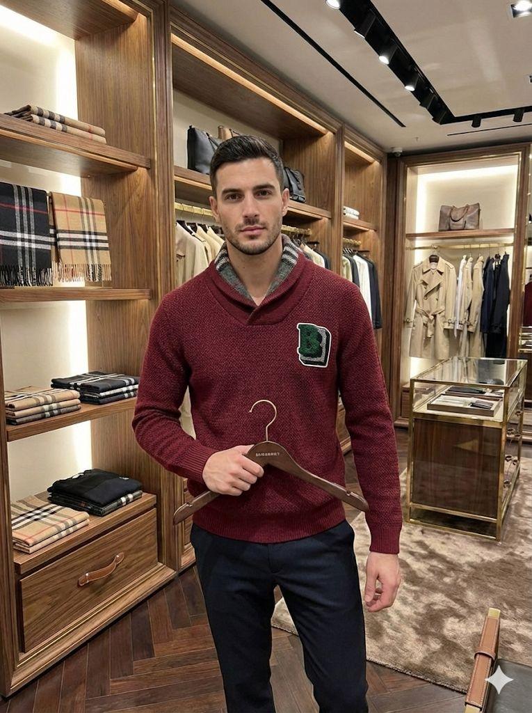 FIRST COPY BURBERRY IMPORTED SWEATER - Image 4