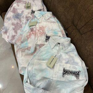 FIRST COPY Balenciaga Tie Die Print Cargo Style Shirts