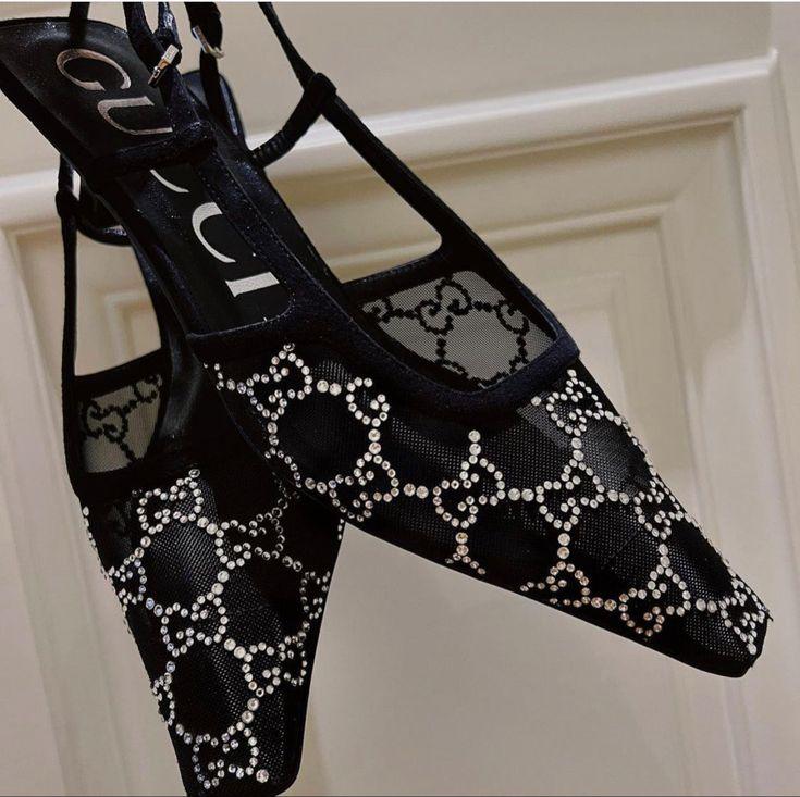 FIRST COPY Gucci GG crystal slingback pump - Image 4