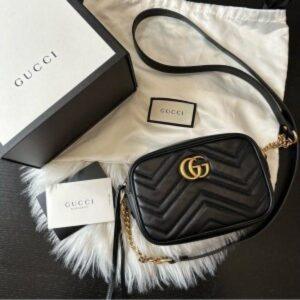 FIRST COPY Gucci Marmont Mini Bag With Og Box Dust over