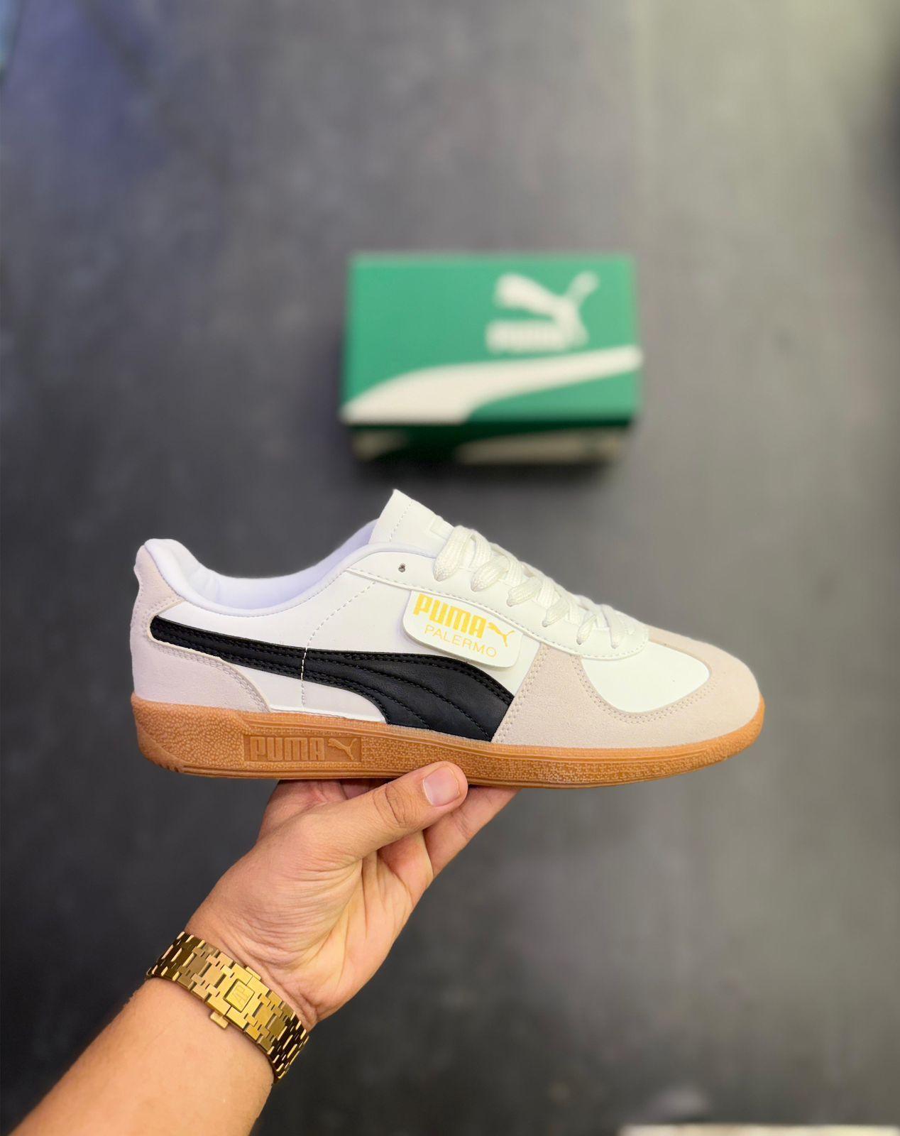 FIRST COPY PUMA PALERMO OG WHITE BLACK - Image 3