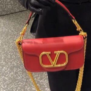 FIRST COPY Valentino Small V logo Garvani Shoulder Bag