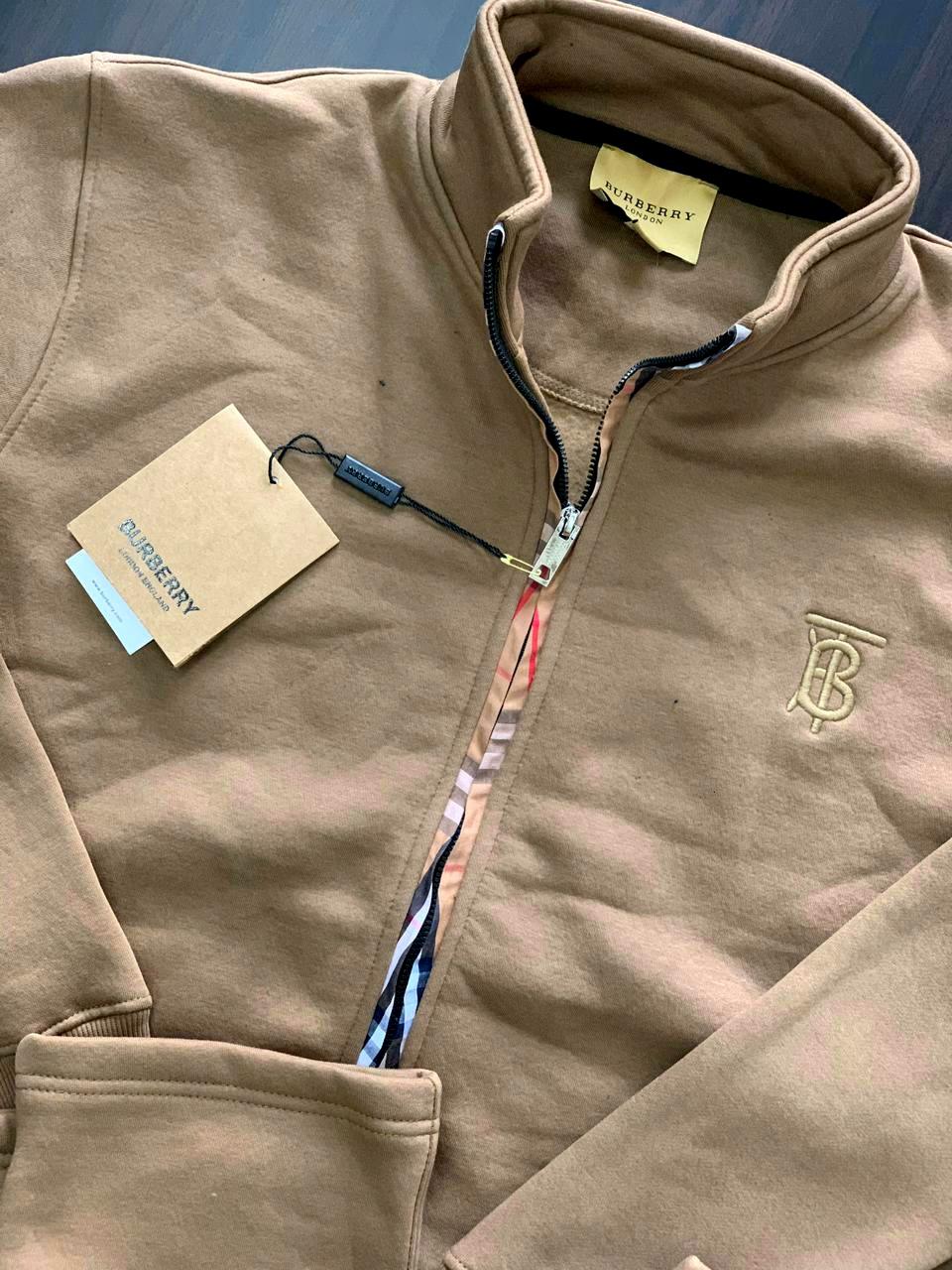 First Copy Burberry Exclusive Zipper Tracksuit for Men - Image 2